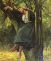 Französisch 1827Asleep Im Wald Landschaft Realist Jules Breton